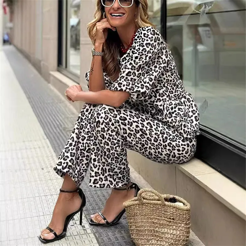 Women’s Leopard Print 2-Piece Outfit