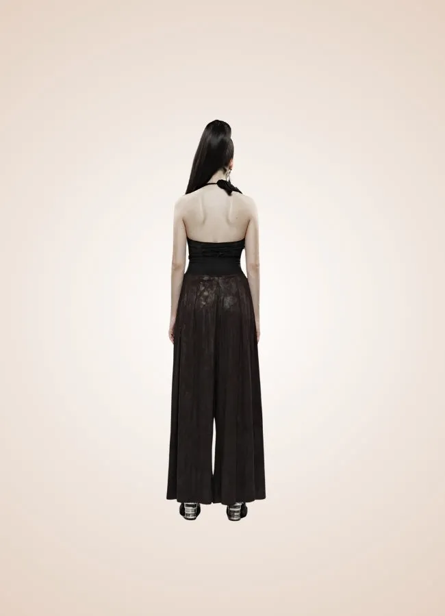 Women's Steampunk Wide Leg Pants