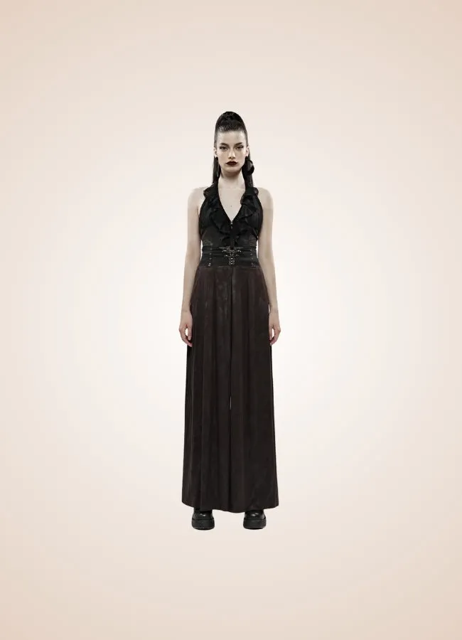 Women's Steampunk Wide Leg Pants