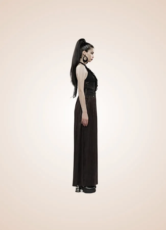 Women's Steampunk Wide Leg Pants