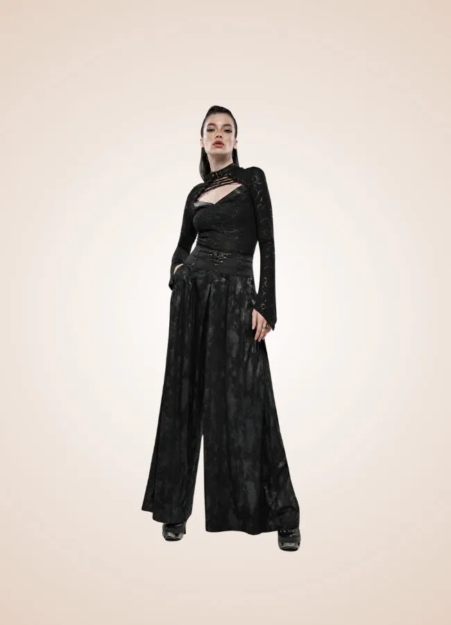 Women's Steampunk Wide Leg Pants