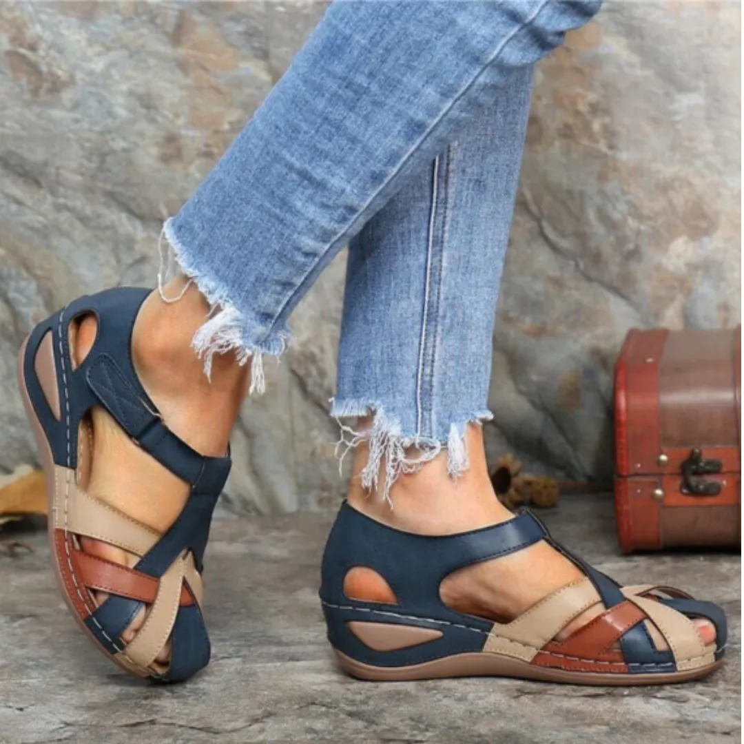 Women's Stylish Closed Toe Gladiator Sandal | Platform