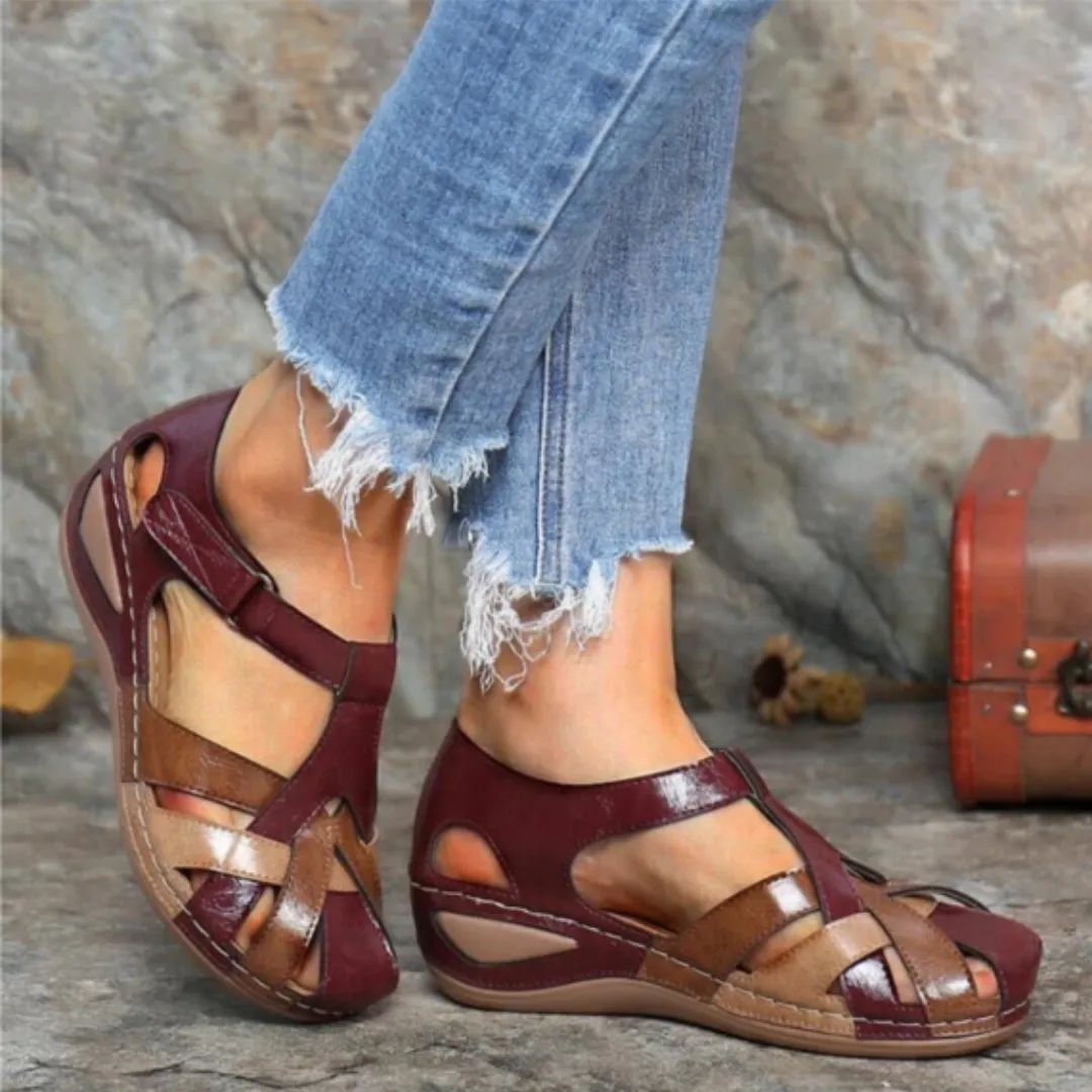 Women's Stylish Closed Toe Gladiator Sandal | Platform