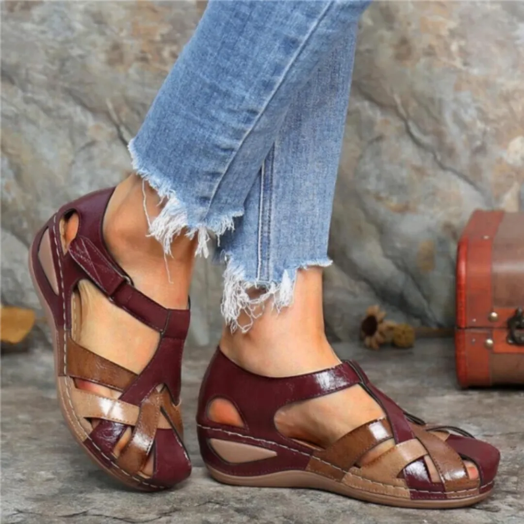 Women's Stylish Closed Toe Gladiator Sandal | Platform