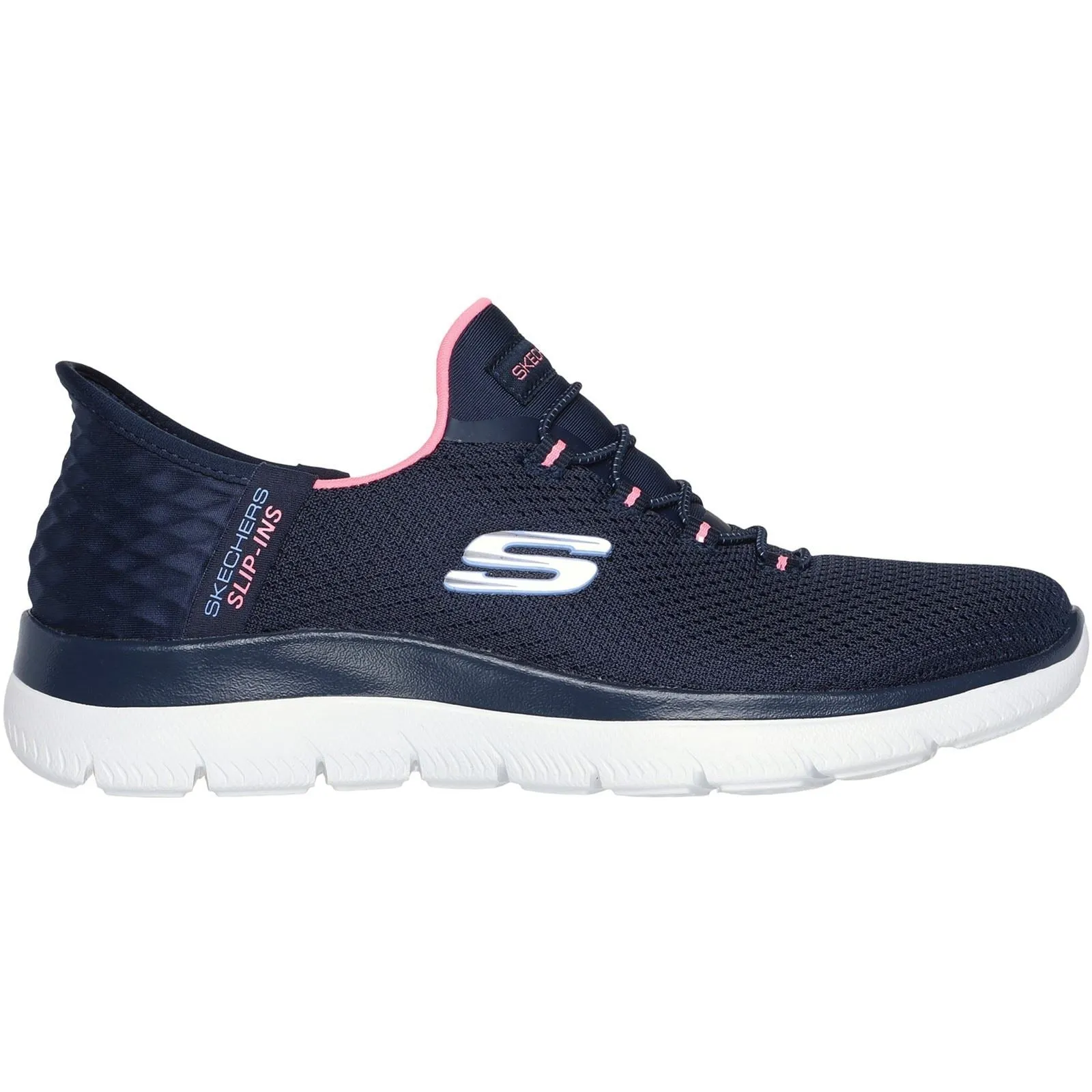 Women's Wide Fit Skechers 150123 Slip-ins Summits Diamond Dream Sneaker