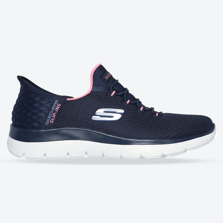 Women's Wide Fit Skechers 150123 Slip-ins Summits Diamond Dream Sneaker
