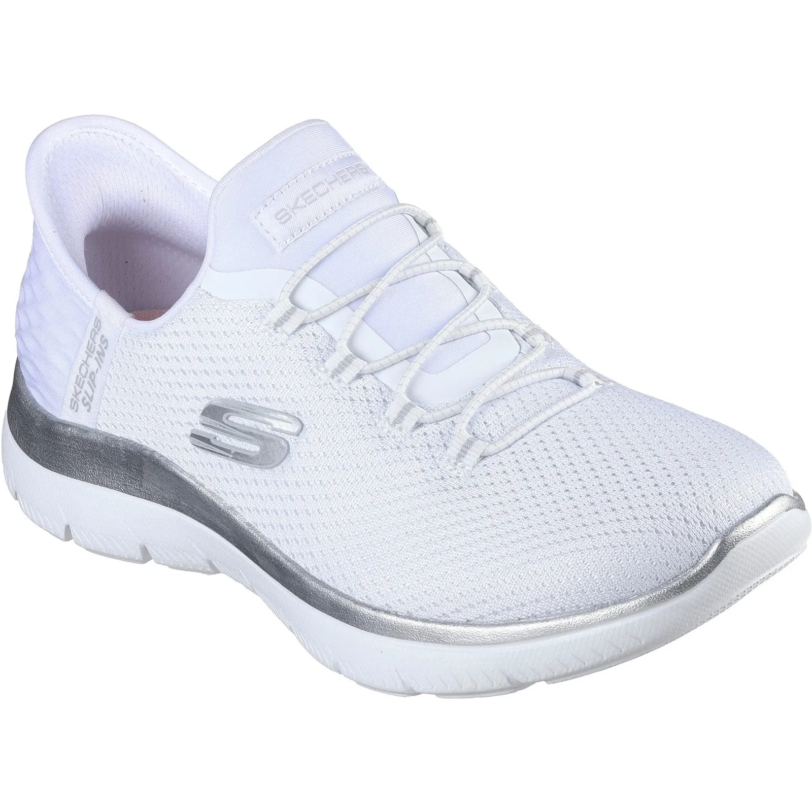 Women's Wide Fit Skechers 150123 Slip-ins Summits Diamond Dream Sneaker
