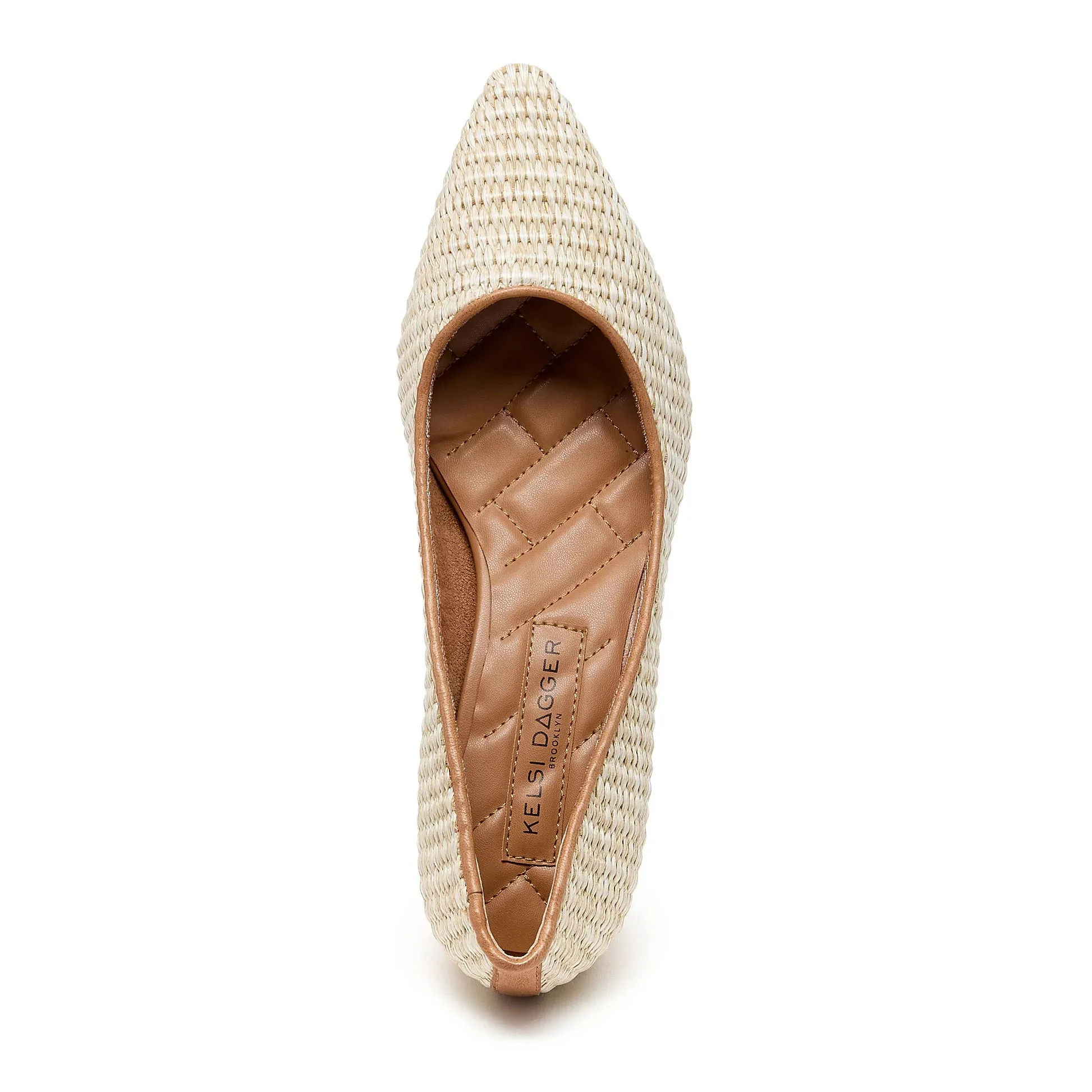Woven Pointed Toe Pump