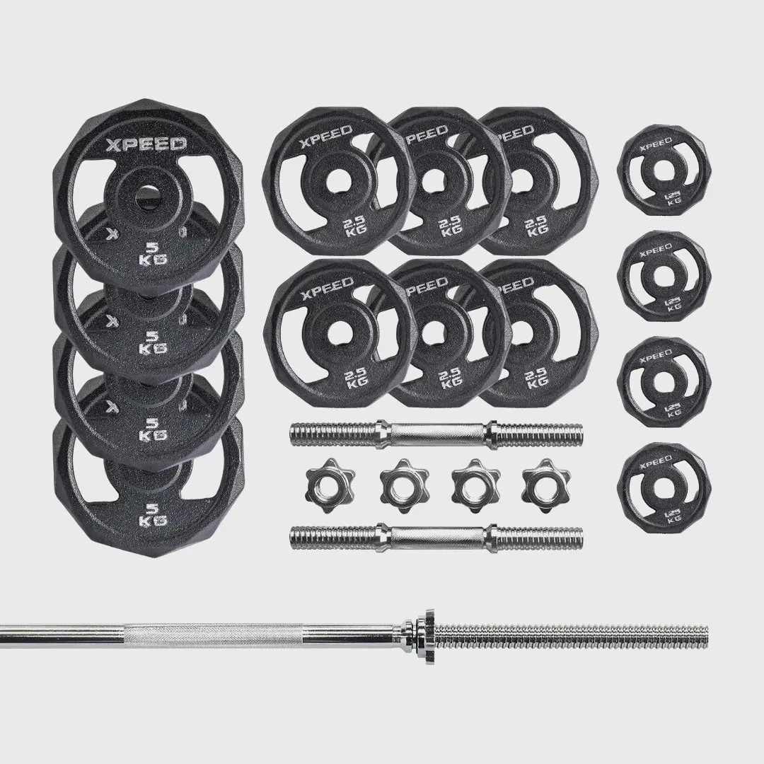 Xpeed - 50kg Dumbbell Set