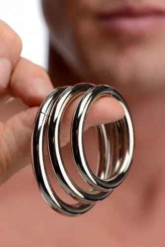 XR Brands Master Series Trine Steel C-Ring Collection